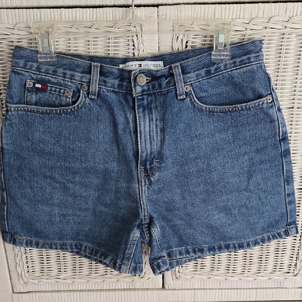 Tommy Hilfiger Blue Jean Shorts Classic Denim Style